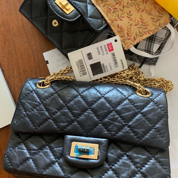 Chanel classic black reissue mini 224 GHW bag - Picture 8 of 9